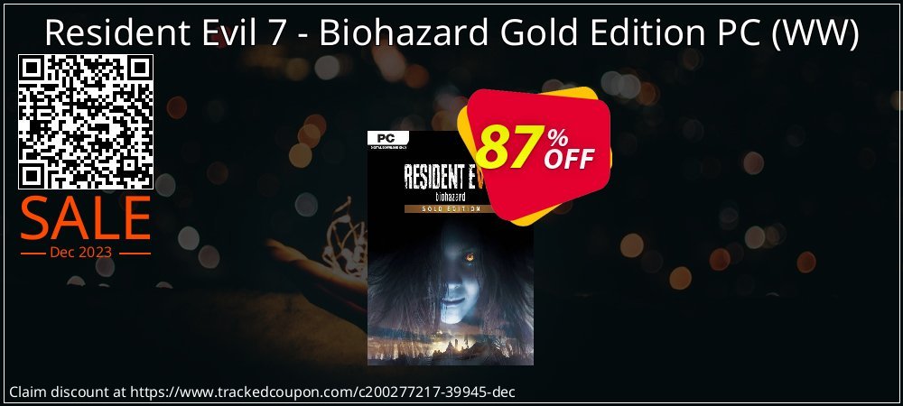Resident Evil 7 - Biohazard Gold Edition PC - WW  coupon on National Walking Day super sale