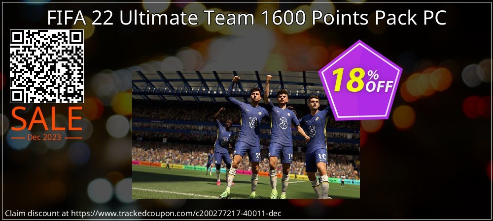 FIFA 22 Ultimate Team 1600 Points Pack PC coupon on World Party Day sales