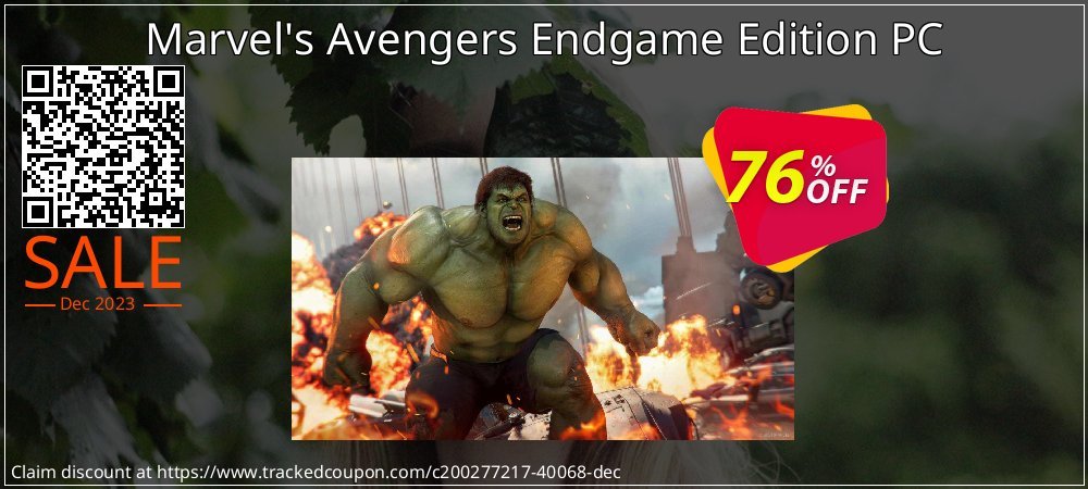 Marvel's Avengers Endgame Edition PC coupon on Constitution Memorial Day offering discount