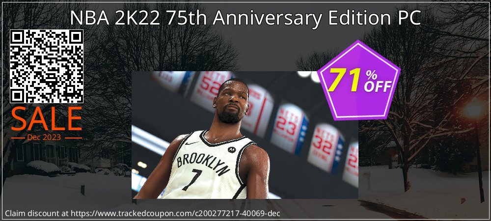NBA 2K22 75th Anniversary Edition PC coupon on World Password Day offering sales