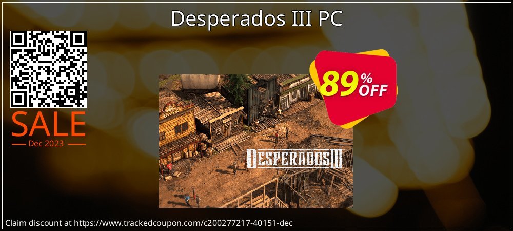 Desperados III PC coupon on National Loyalty Day super sale