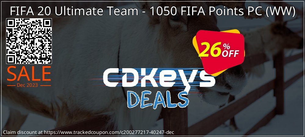 FIFA 20 Ultimate Team - 1050 FIFA Points PC - WW  coupon on Working Day discount