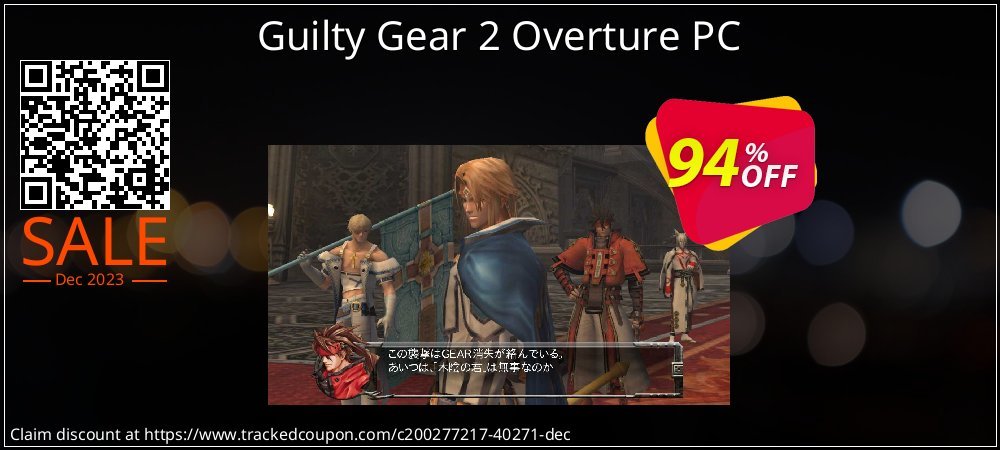 Guilty Gear 2 Overture PC coupon on National Loyalty Day sales