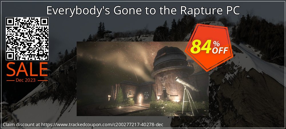 Everybody's Gone to the Rapture PC coupon on National Pizza Party Day discounts