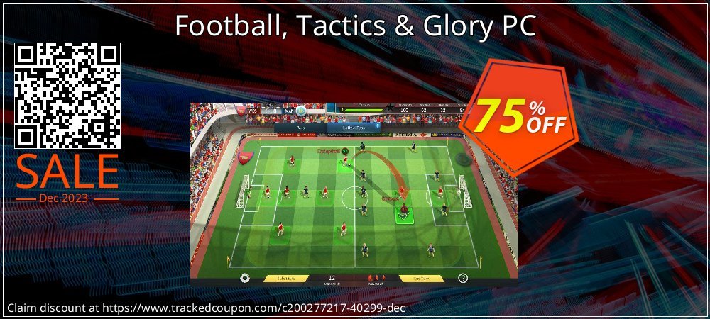 Football, Tactics & Glory PC coupon on National Smile Day deals