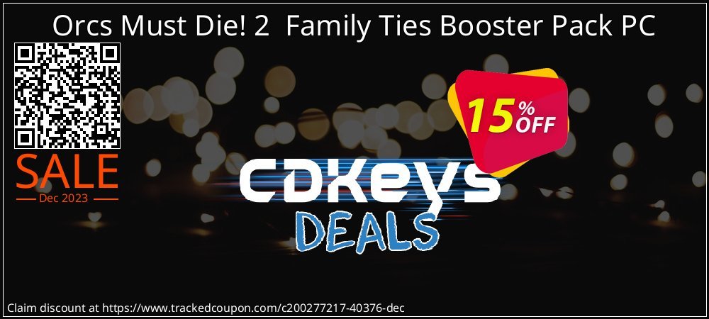 Orcs Must Die! 2  Family Ties Booster Pack PC coupon on World Party Day offering sales