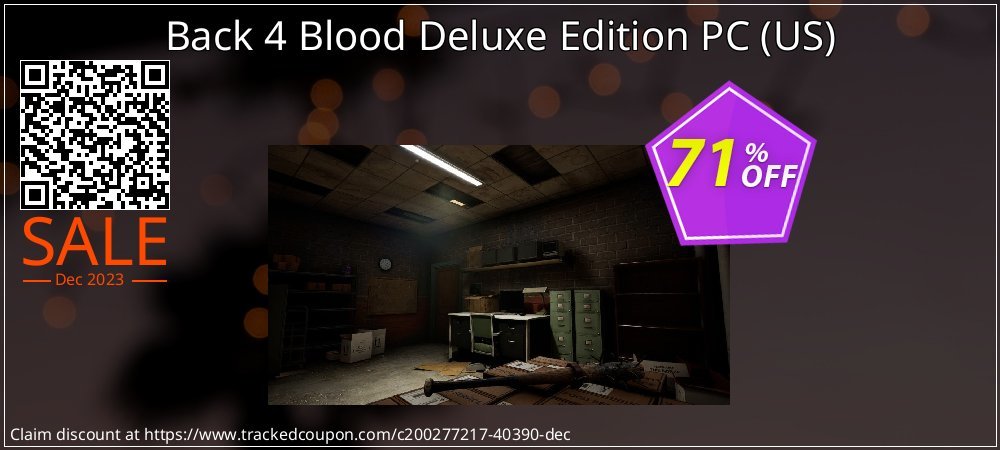 Back 4 Blood Deluxe Edition PC - US  coupon on National Walking Day deals
