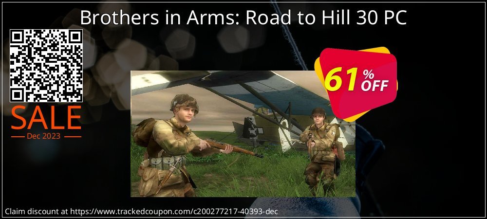 Brothers in Arms: Road to Hill 30 PC coupon on National Pizza Party Day offering sales