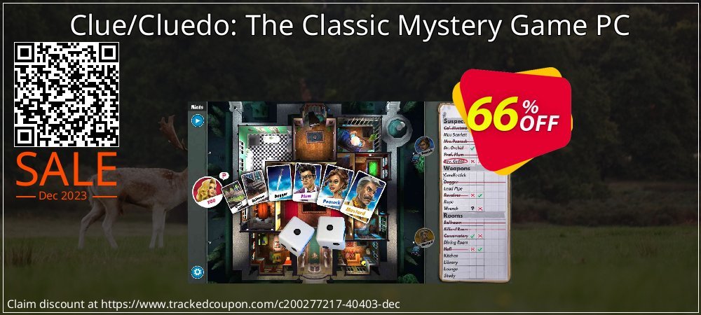 Clue/Cluedo: The Classic Mystery Game PC coupon on National Pizza Party Day super sale