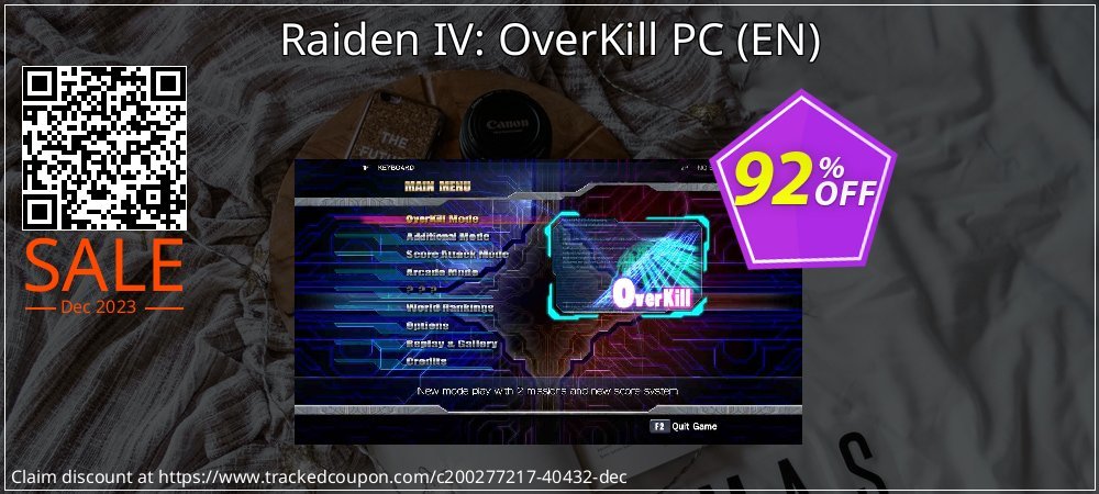 Raiden IV: OverKill PC - EN  coupon on National Memo Day promotions