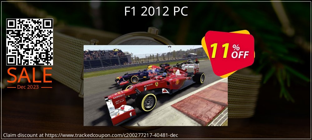F1 2012 PC coupon on World Whisky Day discount