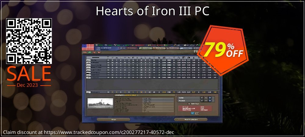 Hearts of Iron III PC coupon on Working Day offering discount