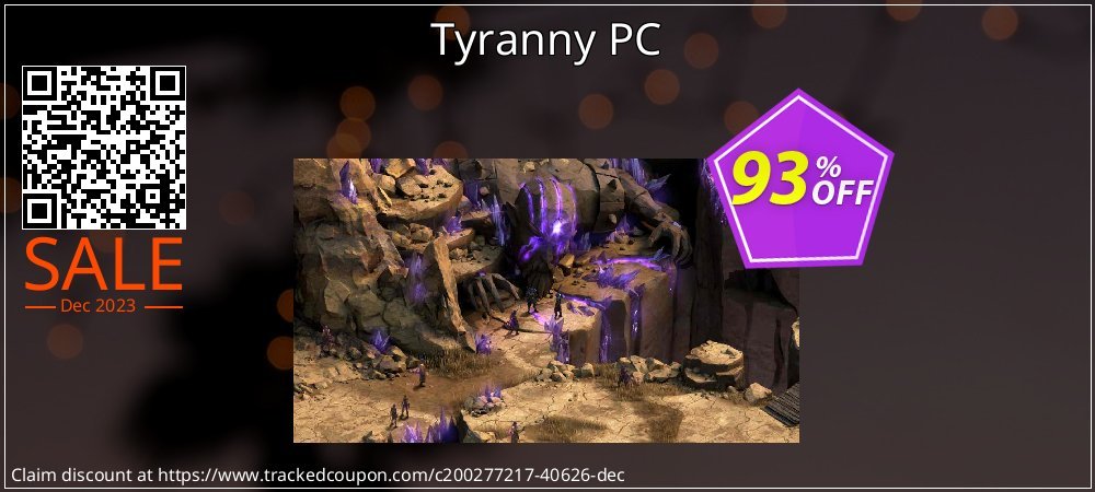 Tyranny PC coupon on World Whisky Day offering discount