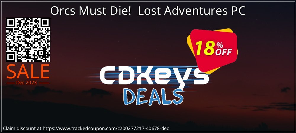 Orcs Must Die!  Lost Adventures PC coupon on World Population Day offering discount