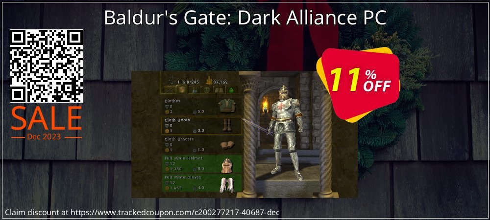Baldur's Gate: Dark Alliance PC coupon on National Memo Day offer