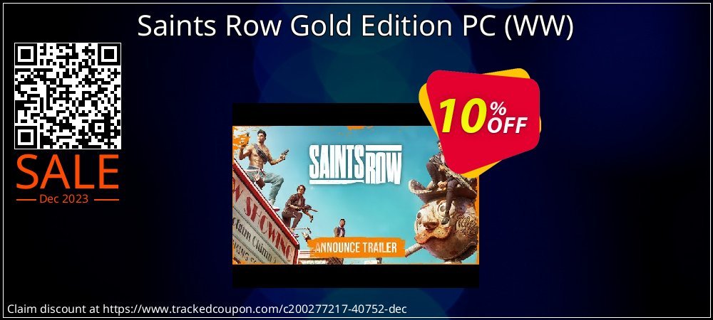 Saints Row Gold Edition PC - WW  coupon on National Memo Day offering discount