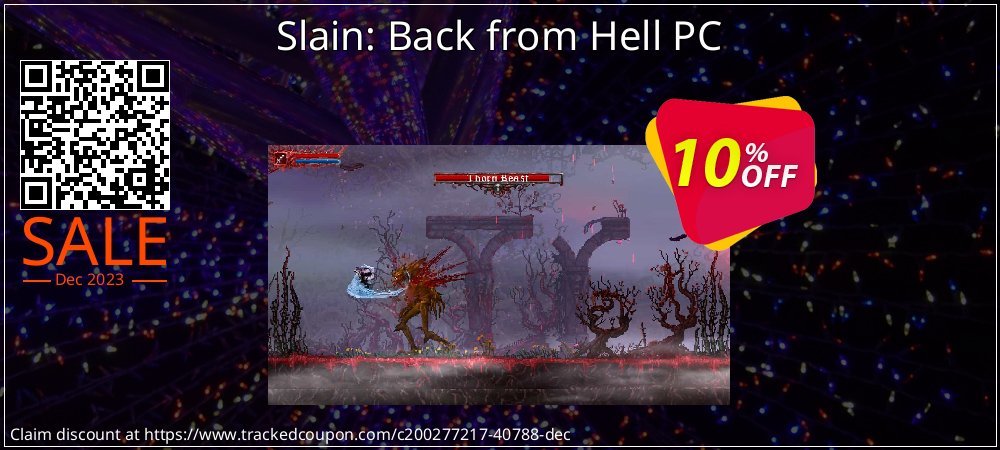 Slain: Back from Hell PC coupon on National Pizza Party Day offering discount
