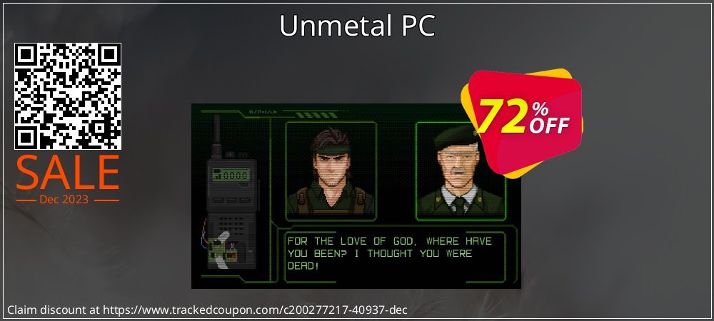 Unmetal PC coupon on Working Day sales