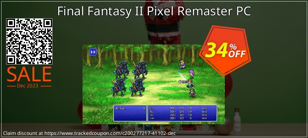 Final Fantasy II Pixel Remaster PC coupon on National Memo Day discount