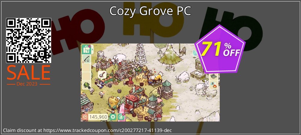 Cozy Grove PC coupon on National Smile Day offering discount