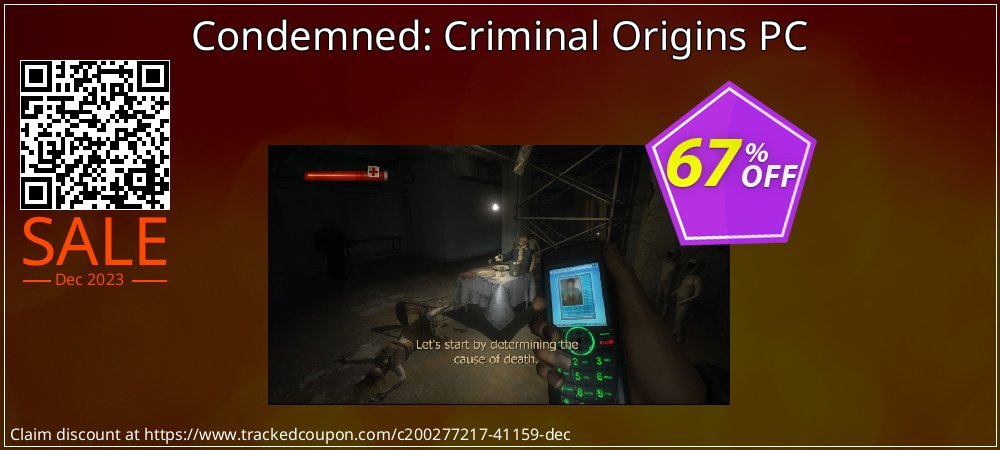 Condemned: Criminal Origins PC coupon on National Smile Day super sale