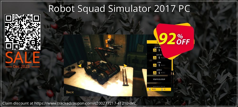 Robot Squad Simulator 2017 PC coupon on Mother Day discount