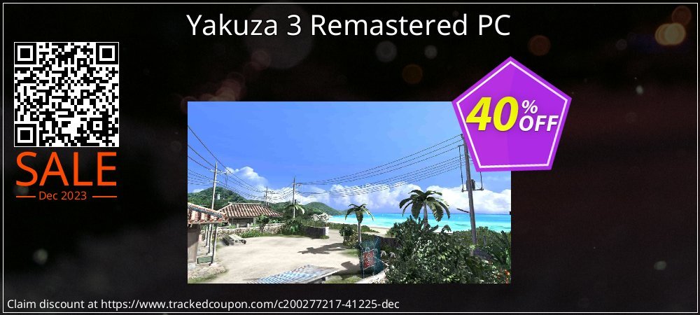 Yakuza 3 Remastered PC coupon on National Walking Day promotions