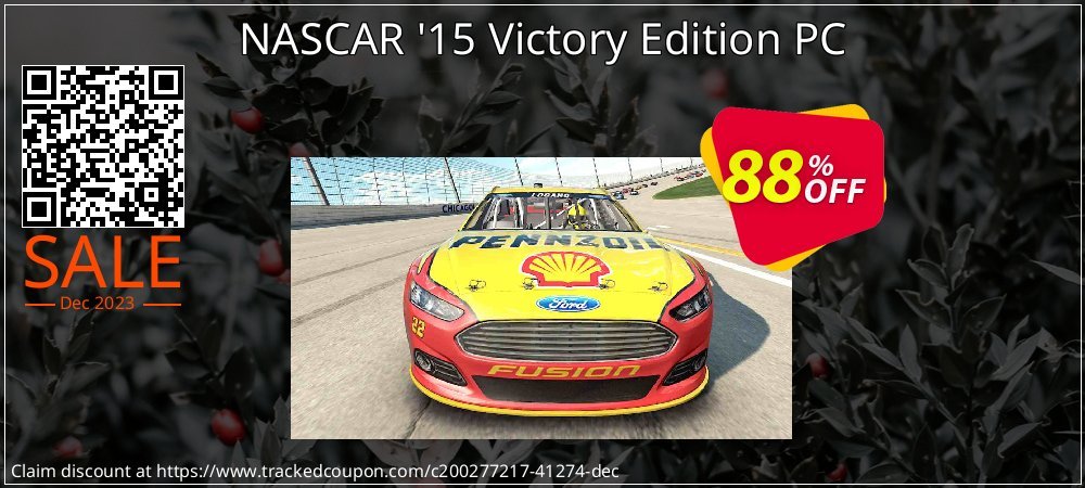 NASCAR '15 Victory Edition PC coupon on National Smile Day offering discount