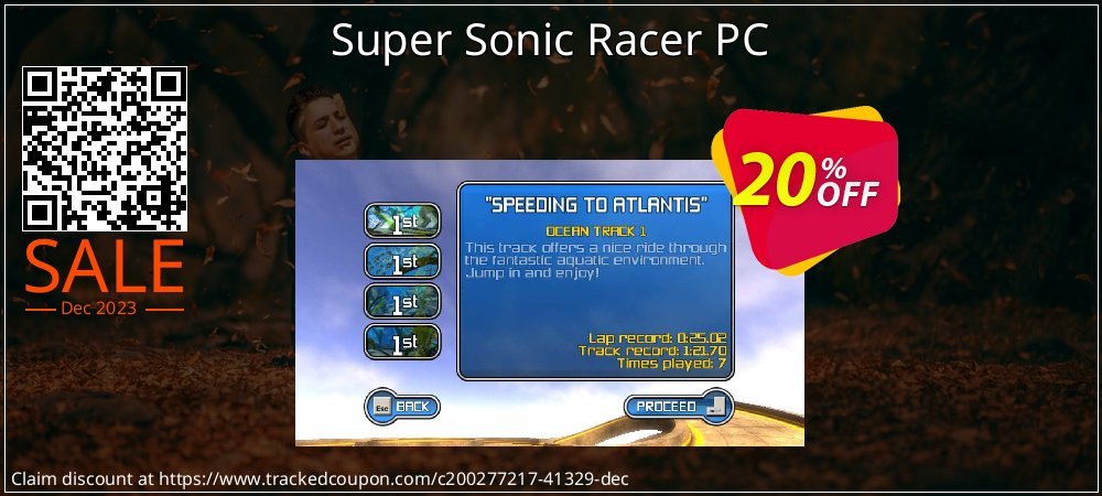 Super Sonic Racer PC coupon on World Password Day offering sales