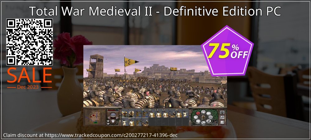 Total War Medieval II - Definitive Edition PC coupon on National Loyalty Day sales