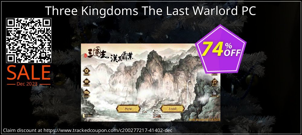 Three Kingdoms The Last Warlord PC coupon on National Memo Day super sale