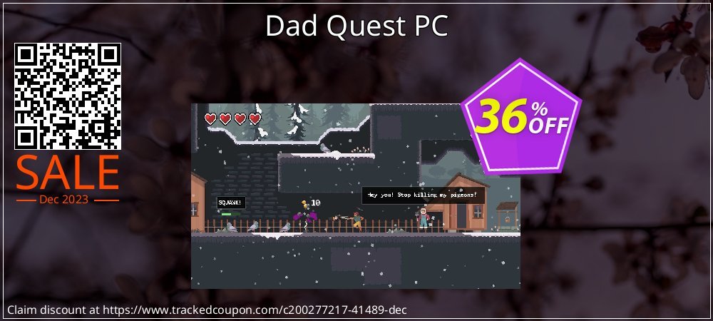 Dad Quest PC coupon on National Smile Day discount