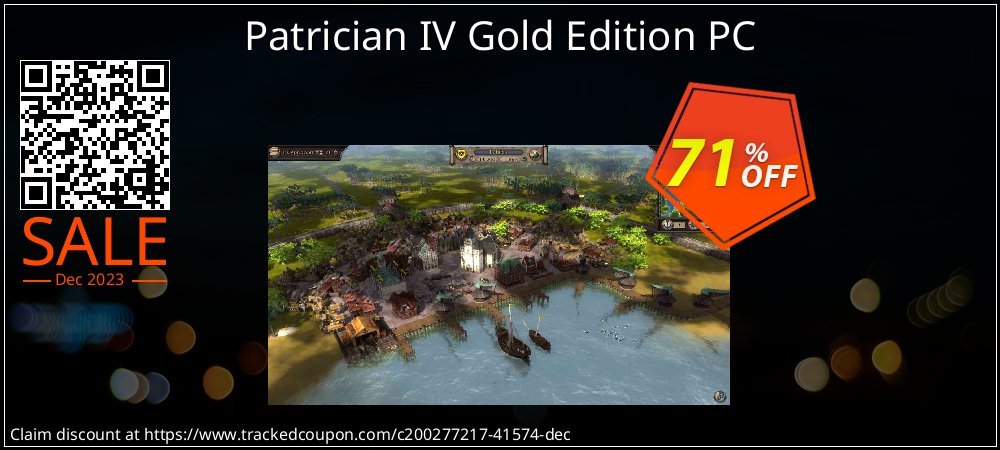 Patrician IV Gold Edition PC coupon on National Smile Day discounts