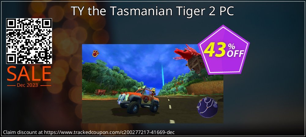 TY the Tasmanian Tiger 2 PC coupon on National Smile Day discount