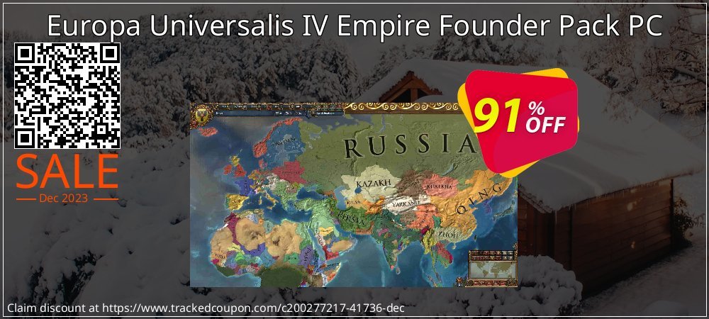 Europa Universalis IV Empire Founder Pack PC coupon on World Party Day super sale