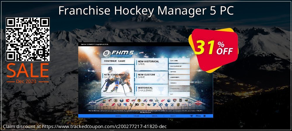 Franchise Hockey Manager 5 PC coupon on Mother Day deals