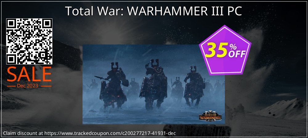 Total War: WARHAMMER III PC coupon on World Party Day discount