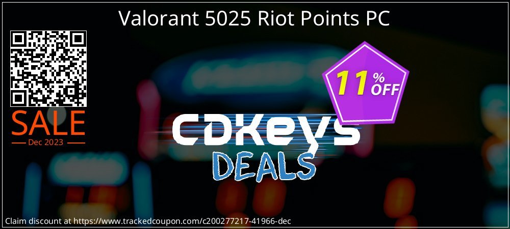 Valorant 5025 Riot Points PC coupon on National Loyalty Day discount