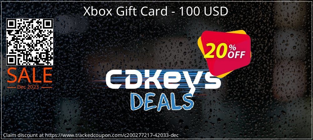 Xbox Gift Card - 100 USD coupon on Constitution Memorial Day discounts