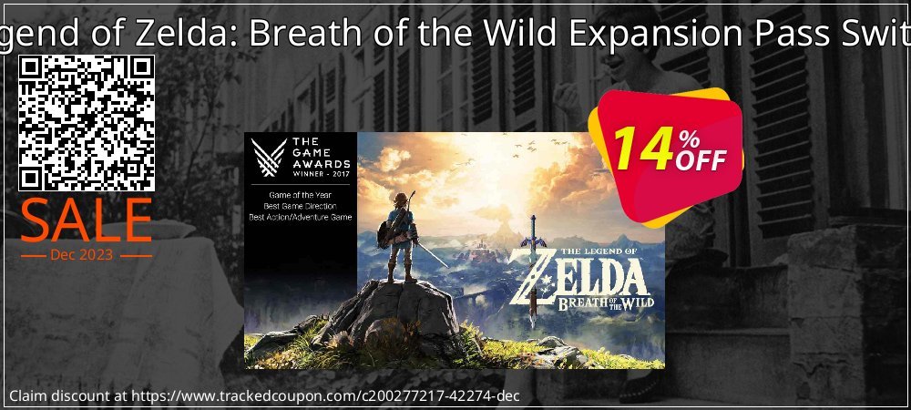 Get 10% OFF The Legend of Zelda: Breath of the Wild Expansion Pass Switch (US) offering sales