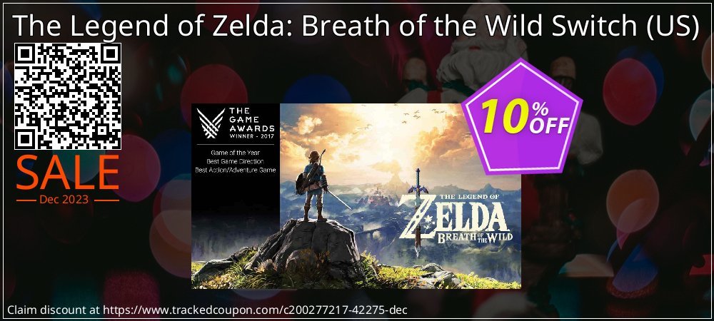 Get 10% OFF The Legend of Zelda: Breath of the Wild Switch (US) offering sales