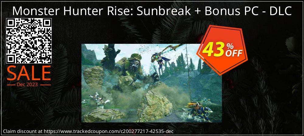 Monster Hunter Rise: Sunbreak + Bonus PC - DLC coupon on National Walking Day offering discount