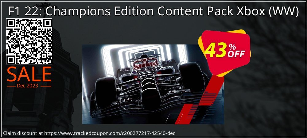 F1 22: Champions Edition Content Pack Xbox - WW  coupon on Mother Day deals
