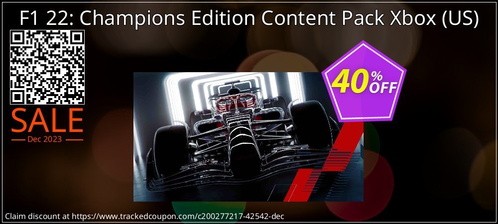 F1 22: Champions Edition Content Pack Xbox - US  coupon on National Memo Day discount