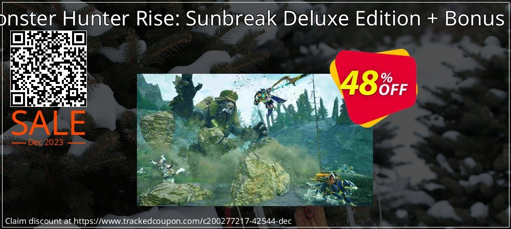 Monster Hunter Rise: Sunbreak Deluxe Edition + Bonus PC coupon on Tell a Lie Day offering discount