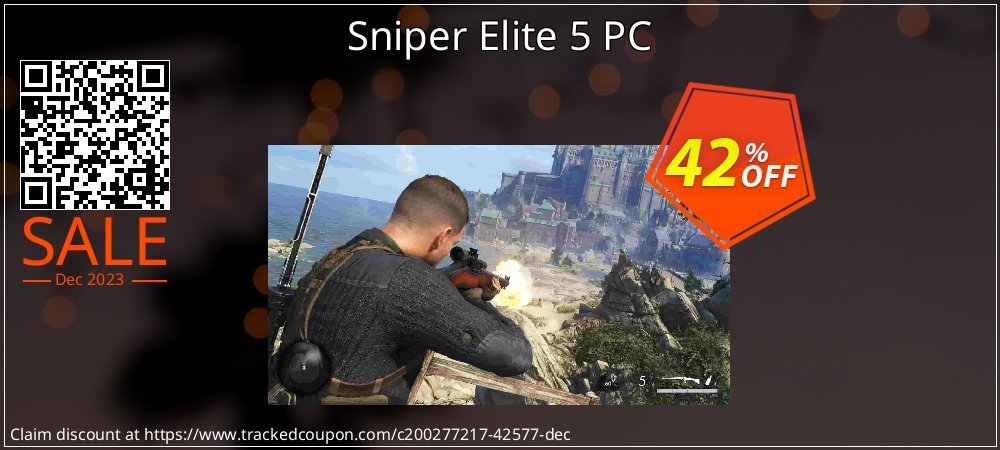 Sniper Elite 5 PC coupon on April Fools' Day deals