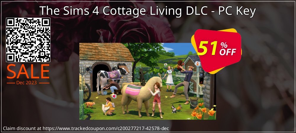 The Sims 4 Cottage Living DLC - PC Key coupon on Constitution Memorial Day discount