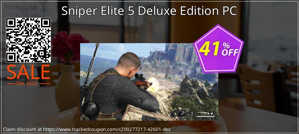 Sniper Elite 5 Deluxe Edition PC coupon on World Party Day discounts