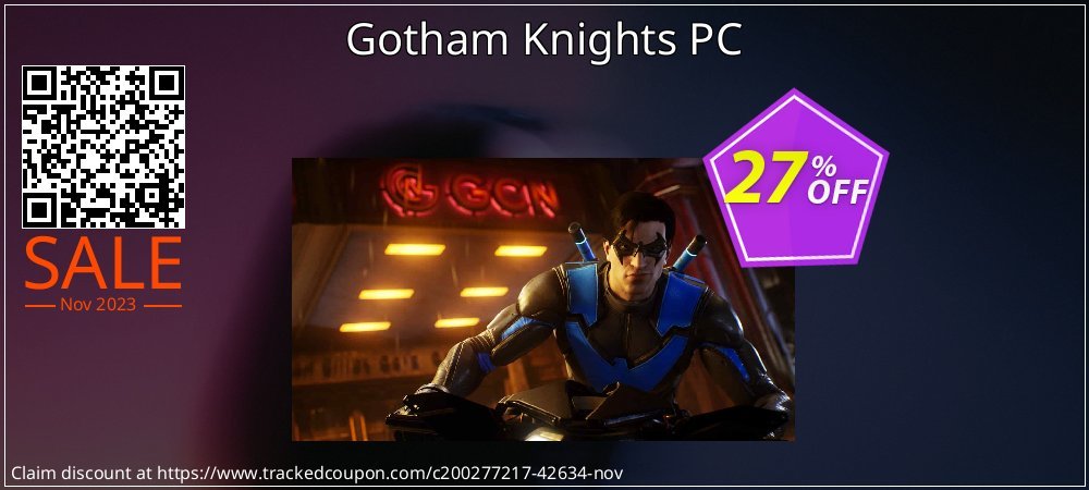 Gotham Knights PC coupon on National Smile Day offering sales