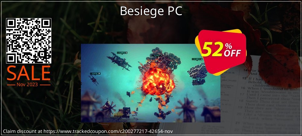 Besiege PC coupon on National Smile Day discounts